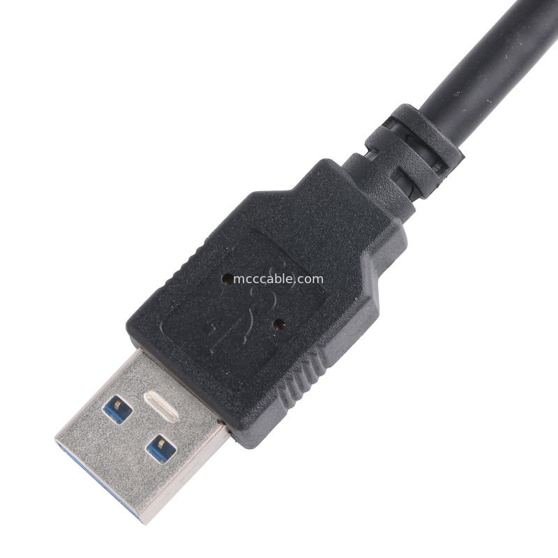 Couleur noire 5 Gbps USB 3.0 à USB Micro B Longueur du câble de charge Personnaliser Rohs