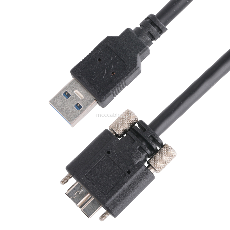 Couleur noire 5 Gbps USB 3.0 à USB Micro B Longueur du câble de charge Personnaliser Rohs