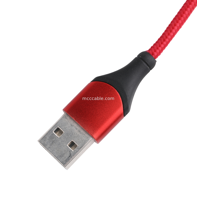 180 degrés de rotation USB 3.0 de type A à type C câble de 1,5 m charge de coque en aluminium
