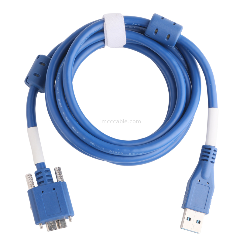 5 Gbps Micro B à USB 3.0 Longueur du câble Personnaliser Couleur bleue ROHS