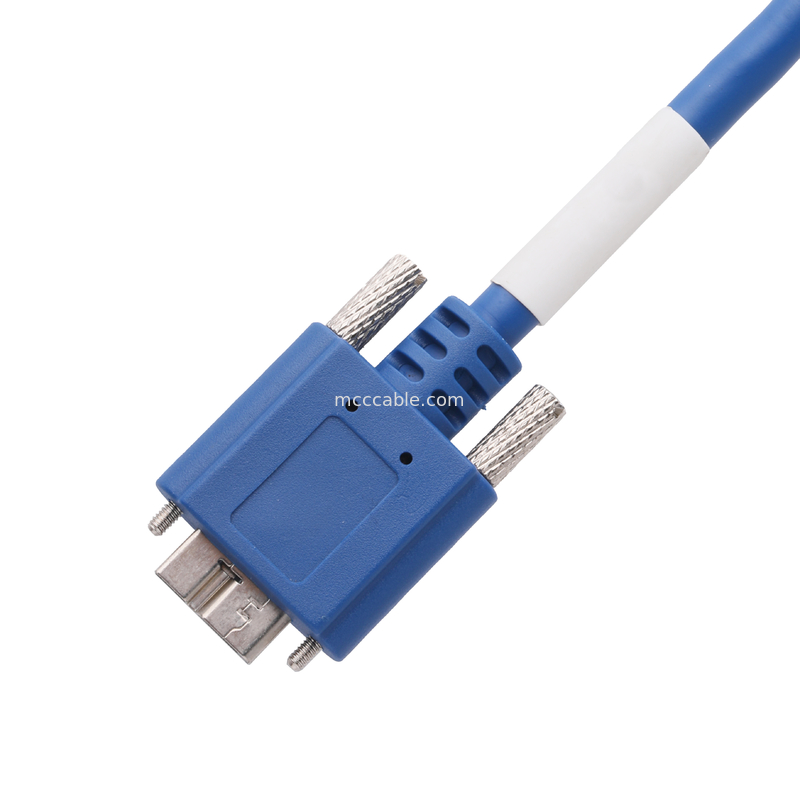 5 Gbps Micro B à USB 3.0 Longueur du câble Personnaliser Couleur bleue ROHS