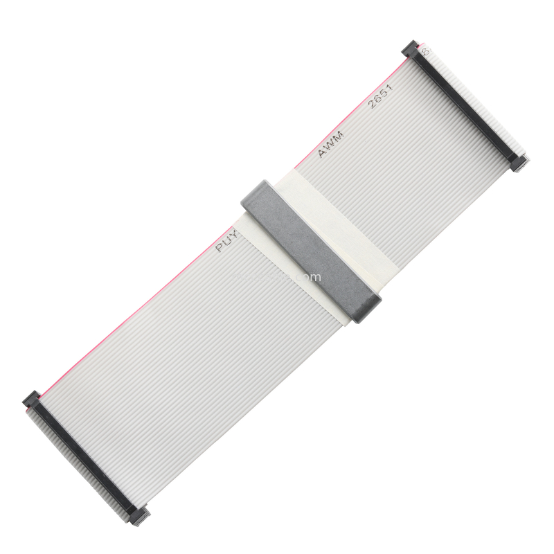 IDC FC-2*20P 40Pin 2,54 mm de hauteur Noir PBT+G/F UL2651 28AWG Idc câble à ruban plat 1,27 mm de hauteur OEM/ODM