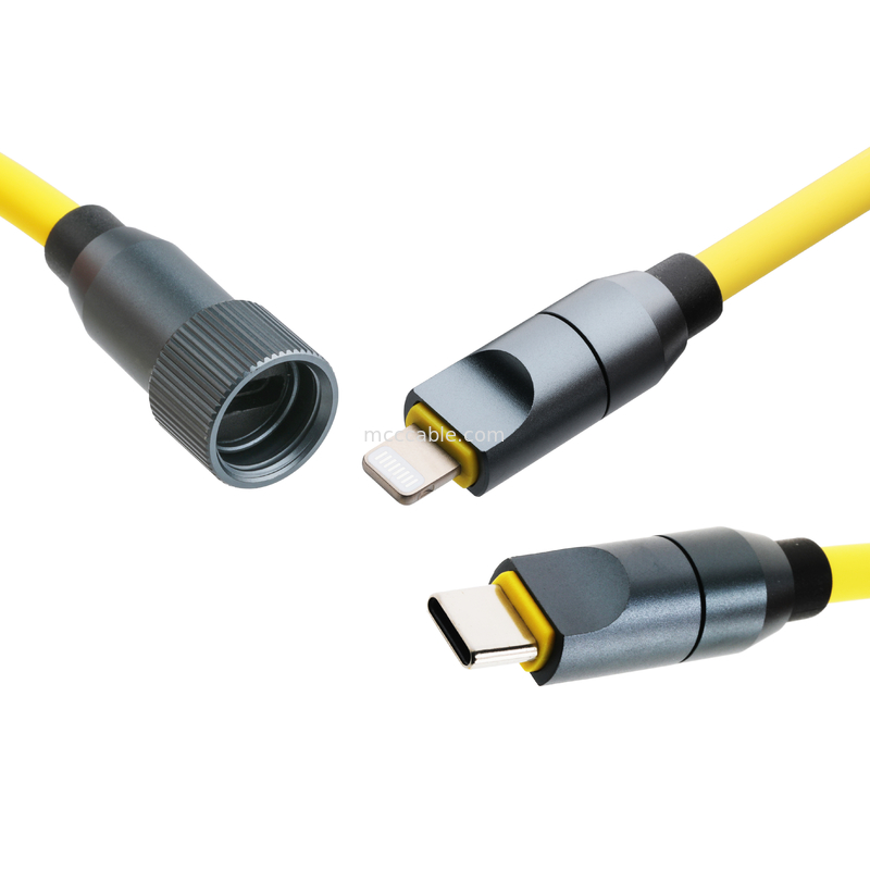 Cable Micro Coaxial USB 4.0 Thunderbolt 4 avec 240W de charge et transfert de données rapide comme l'éclair