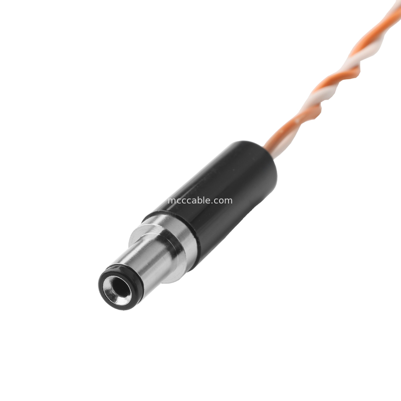 Cable audio HSG 209209-0002 MX3.0mm de hauteur de 2P à DC PP3-002A PLUG 5.5*2.1mm OEM/ODM