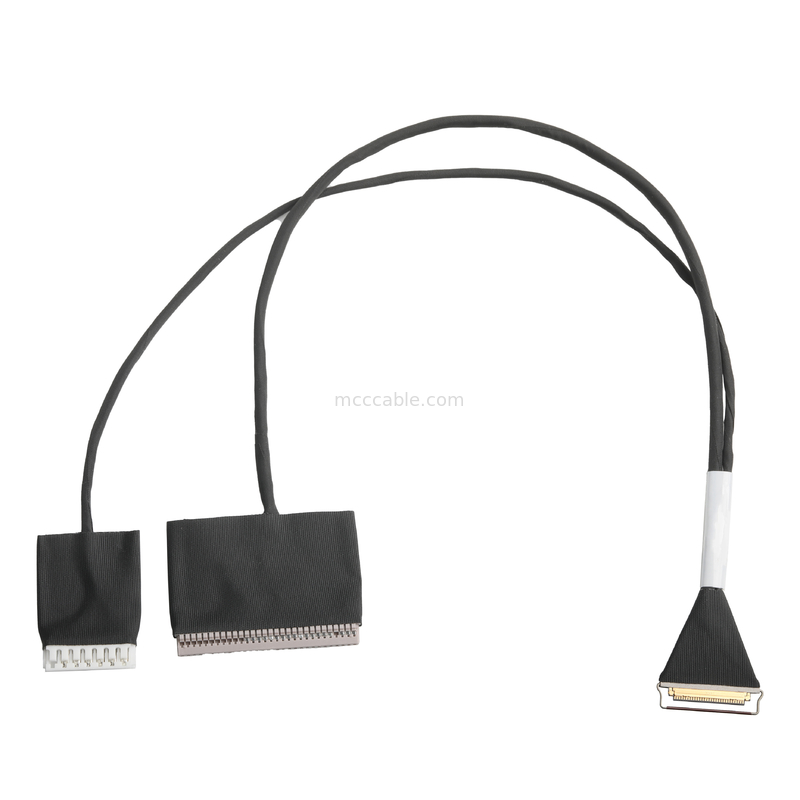Micro Coaxial 20453-230T à DF14-30P et JST EH-7P 30P Assemblage de câble 0,5 mm de hauteur OEM / ODM