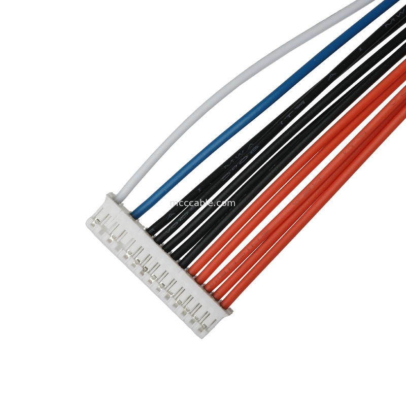 Assemblage de câble personnalisé JST PHR-14P à SVM1.25-4 et JST PH-6P connecteur pitch 2.0mm câble OEM / ODM