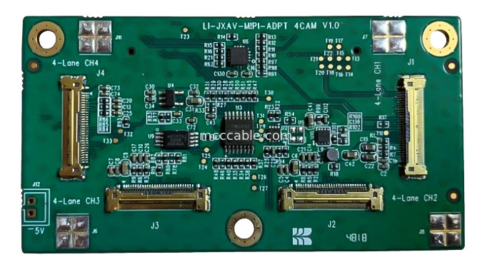 Caméras industrielles Les cartes de drones LI-IMX290-MIPI 20525-030E-02 Assemblage de connecteur coaxial micro 20 Gbps / voie