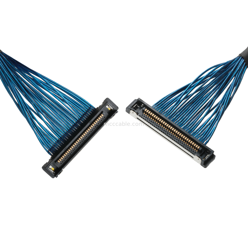 Cable coaxiale micro 20380 -R30T-06 à 20345-30T-32R connecteur de câble coaxiale à pente de 0,4 mm ROHS