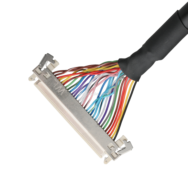 CABLE LCD JAE FI-X30HL Connecteur de câble de carte mère à écran d'affichage UL20276 AWG30 avec tresse et étiquette UL