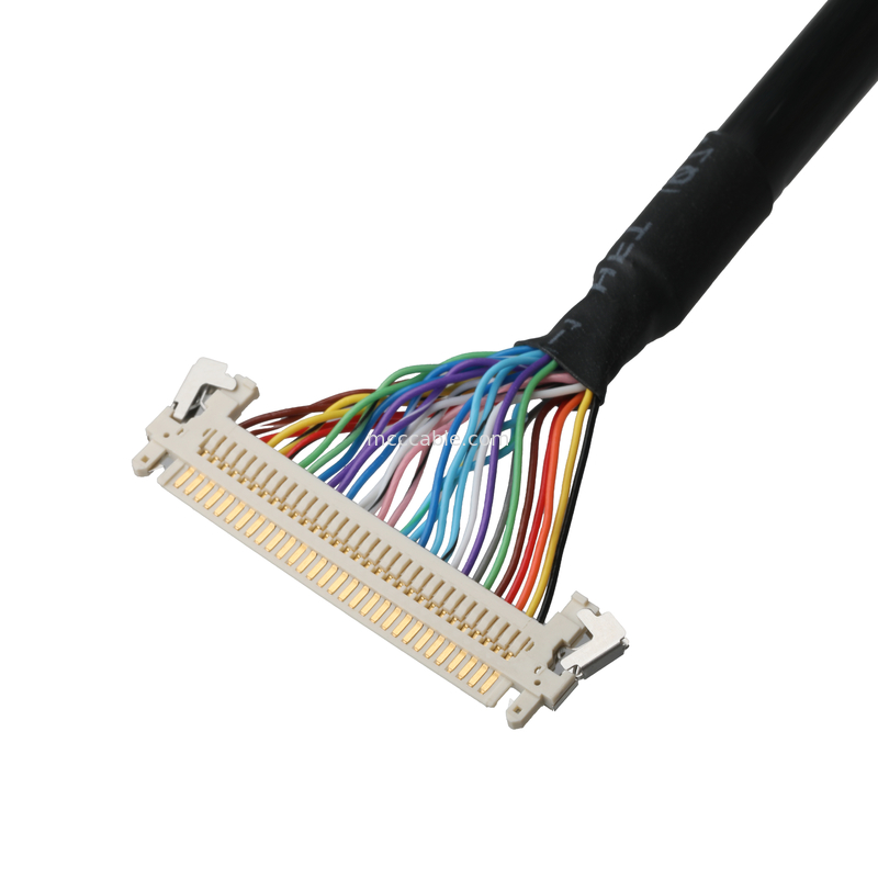 CABLE LCD JAE FI-X30HL Connecteur de câble de carte mère à écran d'affichage UL20276 AWG30 avec tresse et étiquette UL