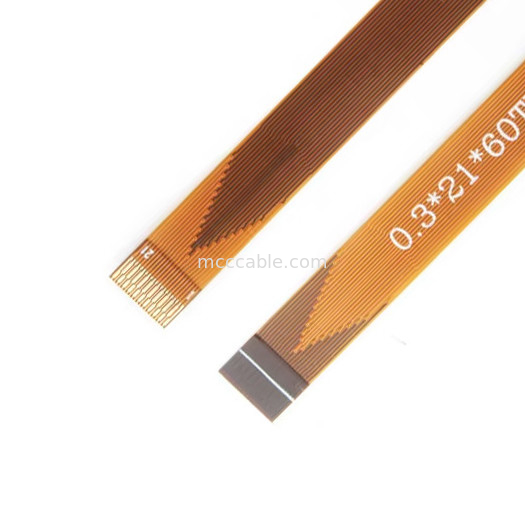 21 câble de la goupille FFC FPC, connecteur flexible d'affichage de lvds de lancement du câble plat 0.3mm de FPC