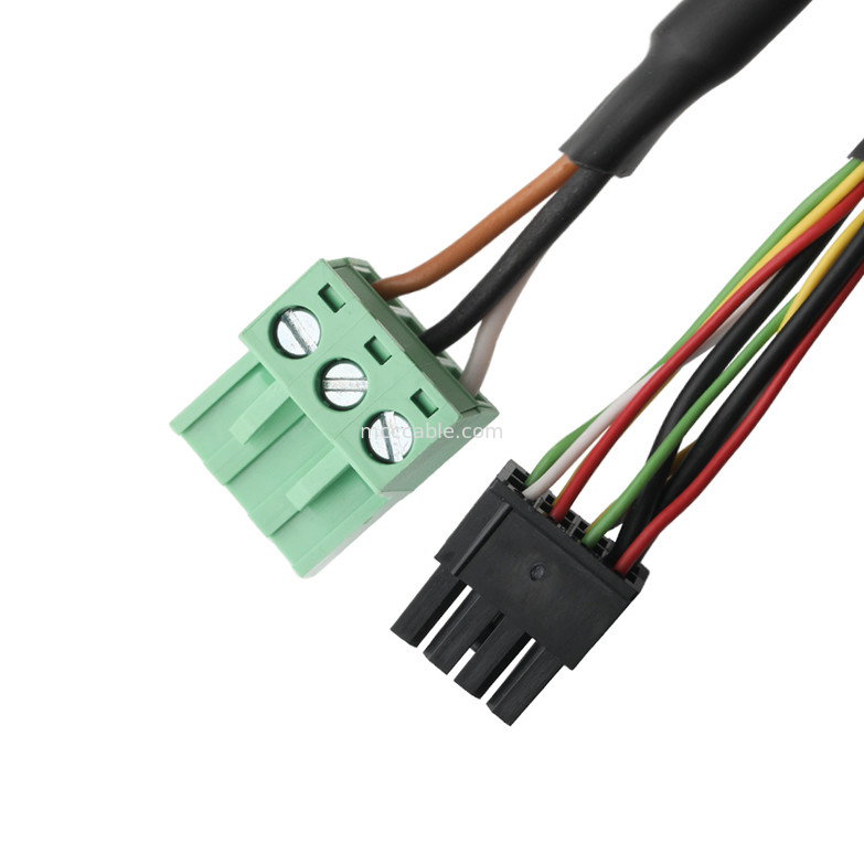 Adaptateur de câble LVDS DB-15P FEMME à HSG 43025-0800 8P et 691352710003 3P Terminal mâle vert