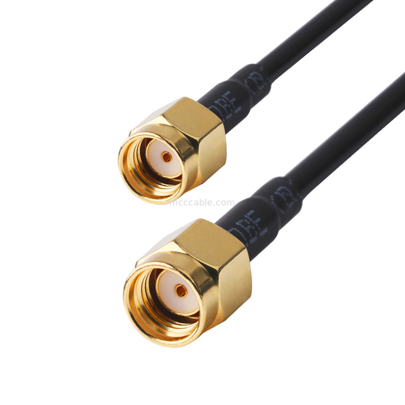 Connecteur RF 50 ohm Impédance Lmr100 RF câble coaxial Noir câble LCD lvds câble samtec câble haute vitesse
