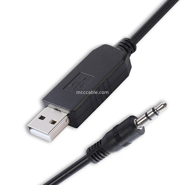 FTDI Chip TTL-232R-3V3-AJ USB vers TTL câble série 3,5 mm 2,5 mm jack audio spécifications harnais personnalisé