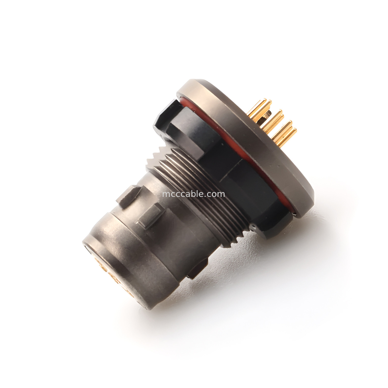Connecteur imperméable à l'eau militaire de qualité industrielle de la série R 16P, mâle et femelle, niveau de protection atteint IP6K8