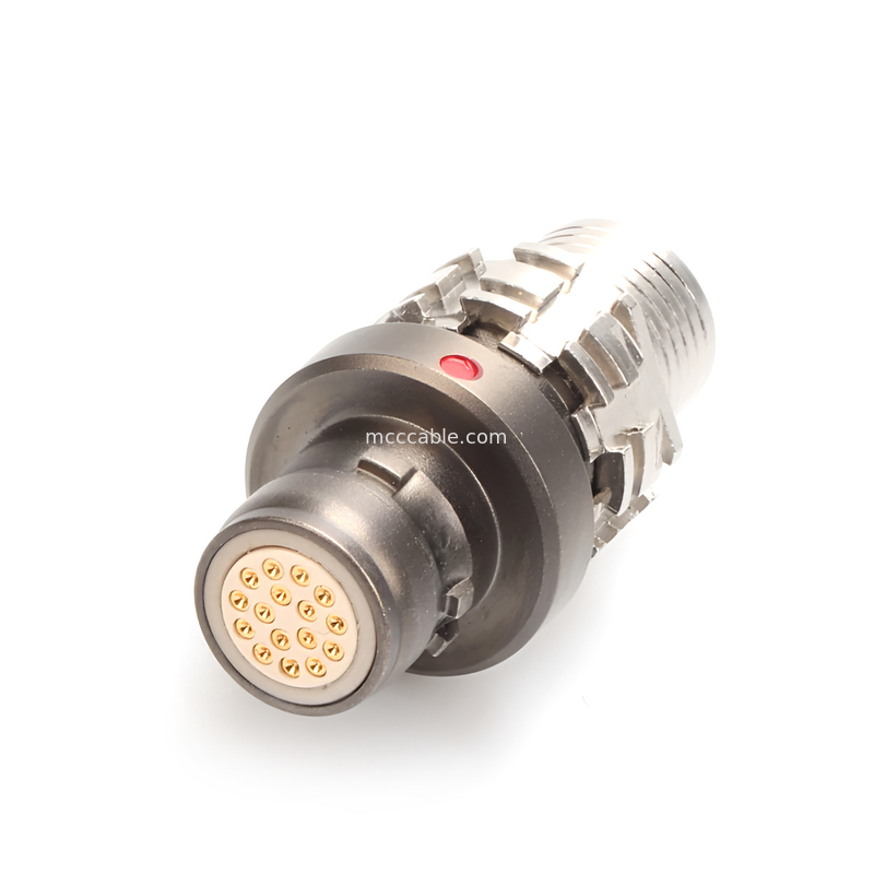 Connecteur imperméable à l'eau militaire de qualité industrielle de la série R 16P, mâle et femelle, niveau de protection atteint IP6K8