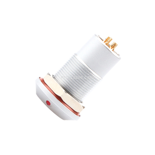 Connecteur circulaire étanche à l'eau série B Z7 4P Femme Socket étanche à l'eau scellée sous vide, écrous de prise fixe IP68 fixe