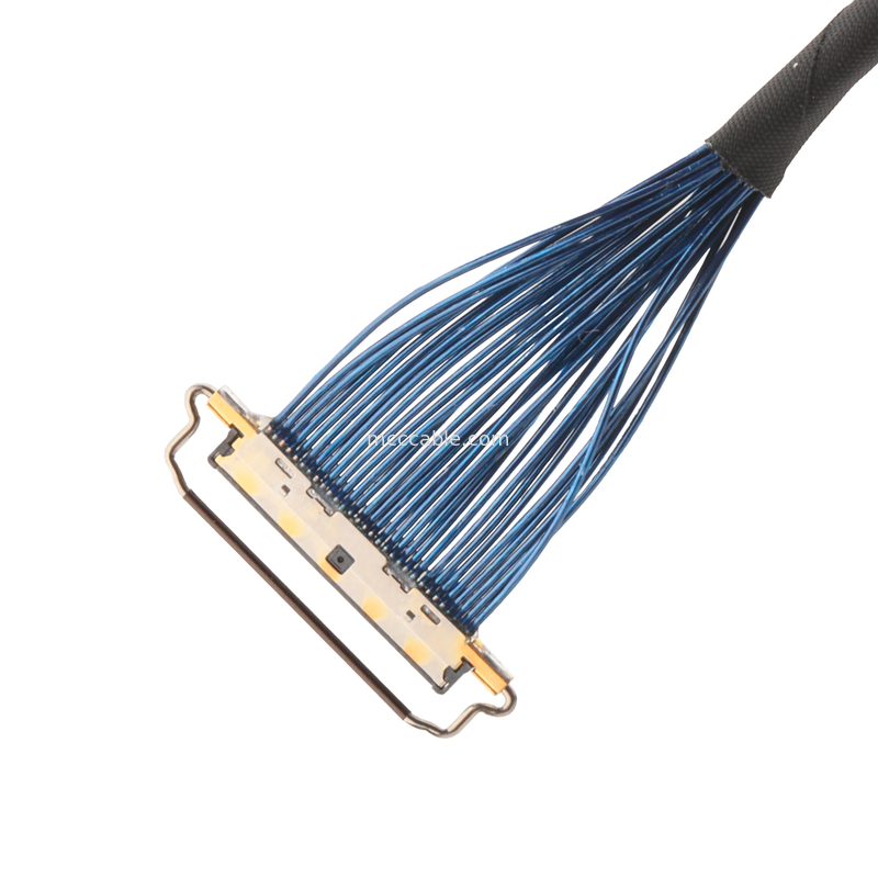 Couleur rouge jaune-clair de cable connecteur coaxial micro de DF81-30P-LCH
