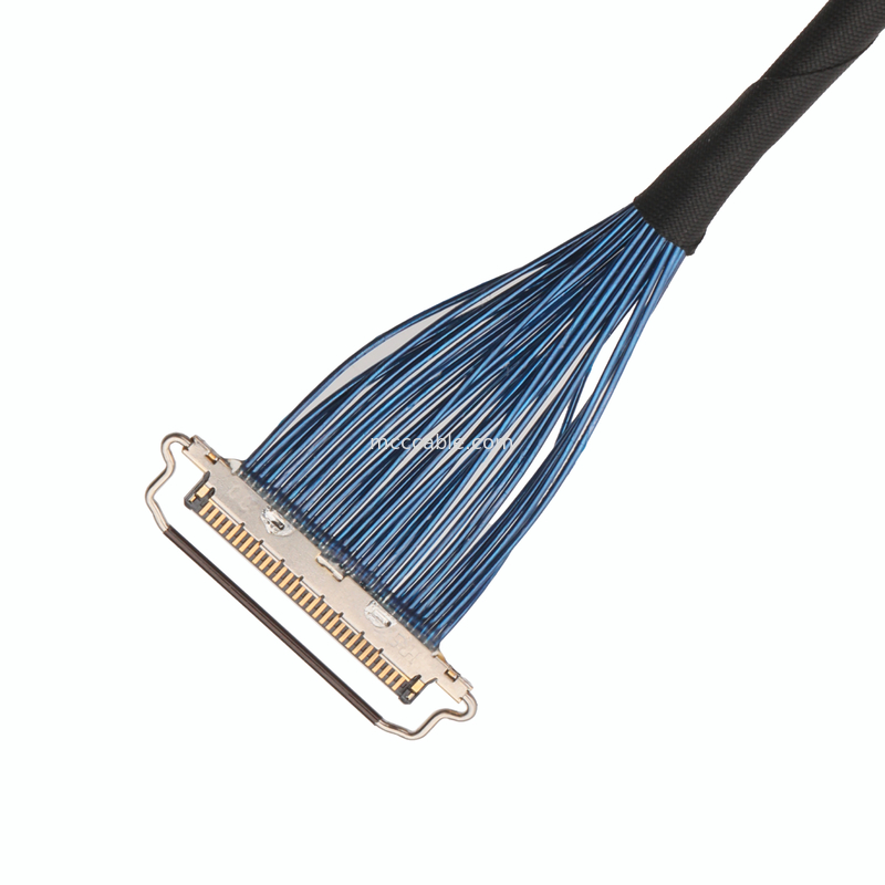 Couleur rouge jaune-clair de cable connecteur coaxial micro de DF81-30P-LCH
