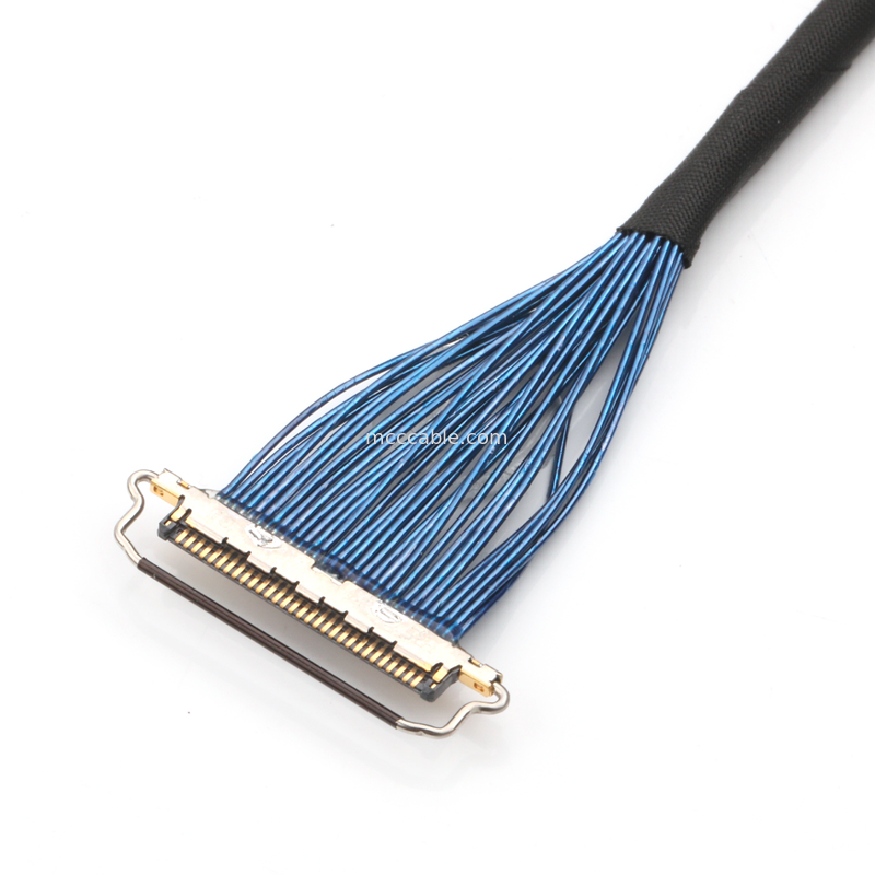 Couleur rouge jaune-clair de cable connecteur coaxial micro de DF81-30P-LCH