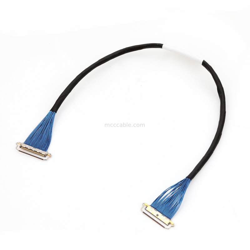 Couleur rouge jaune-clair de cable connecteur coaxial micro de DF81-30P-LCH