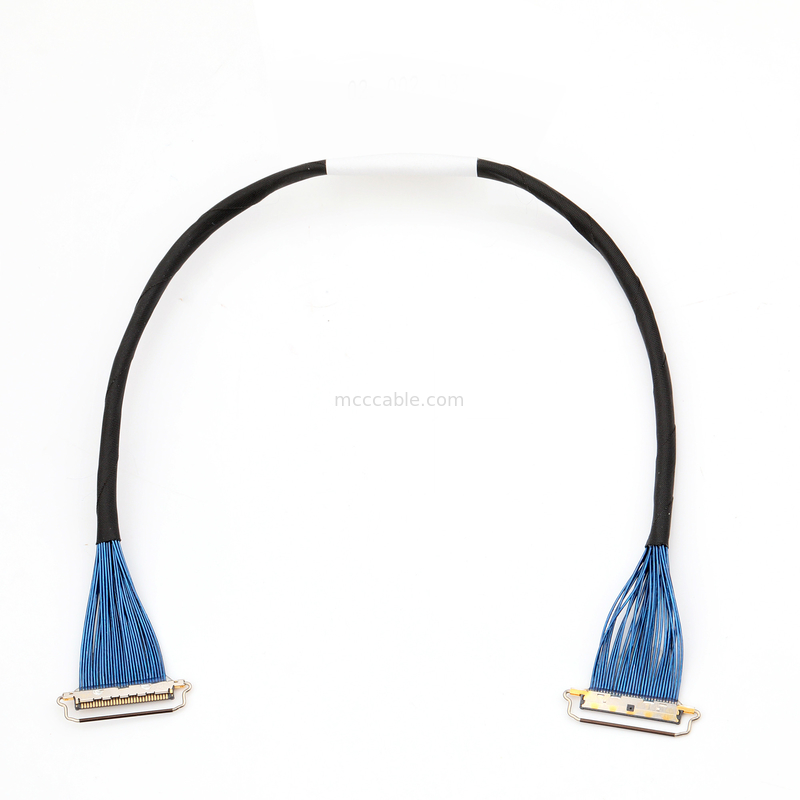 Couleur rouge jaune-clair de cable connecteur coaxial micro de DF81-30P-LCH