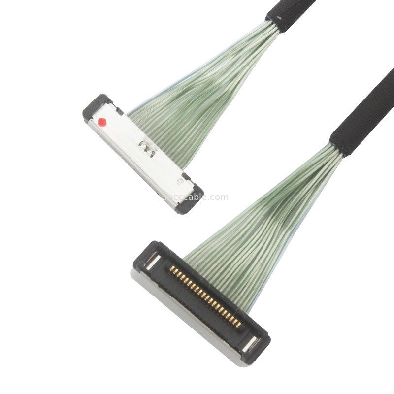 0.4mm Pitch 20380-R20T-06 Micro câble coaxial câble de connecteur lvds 20P 0,4mm pitch