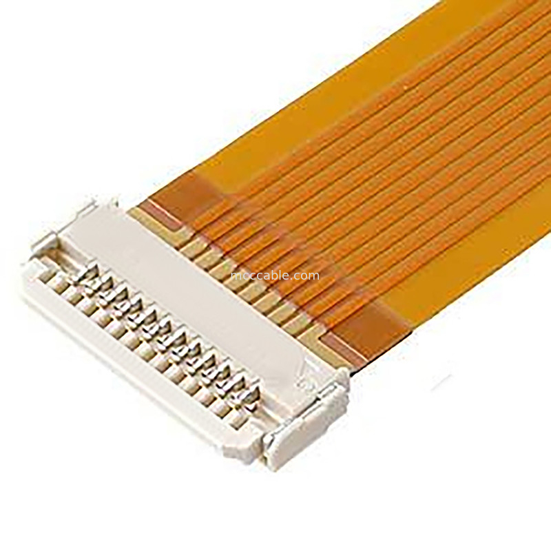 Cable micro coaxiale horizontal de 0,5 mm de hauteur DW-5 20598-008T-02 Bouton de prise 8 broches