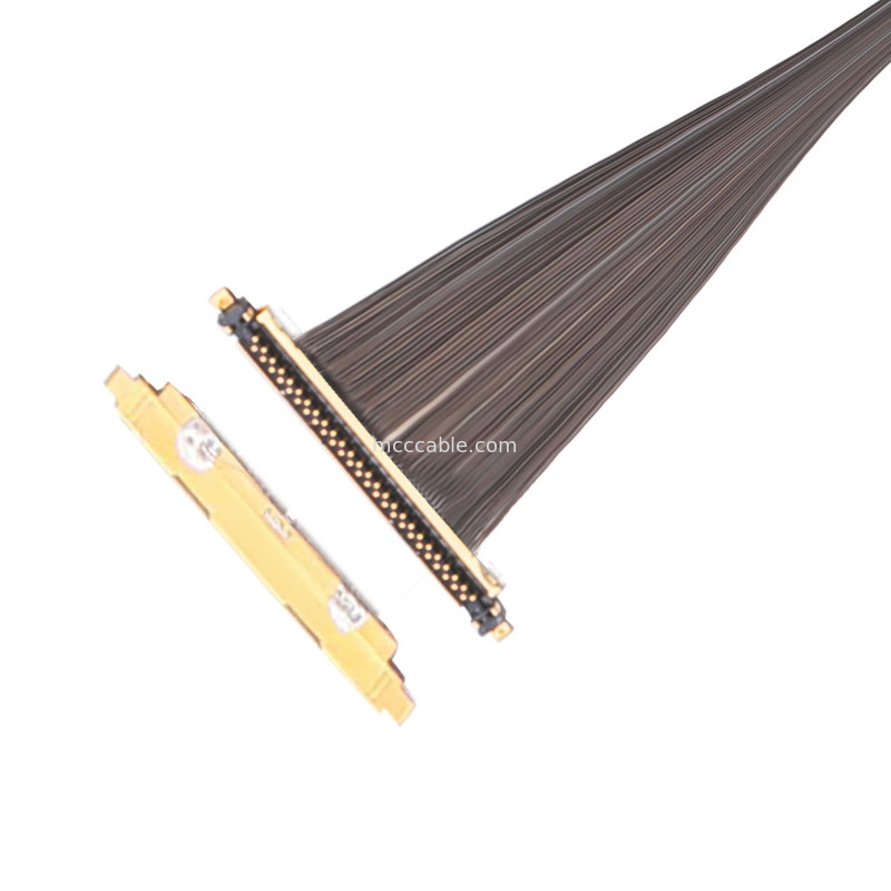 20531 50P câble micro coaxiale à accouplement vertical 20531-050t-02 connecteur à angle droit de 0,25 mm