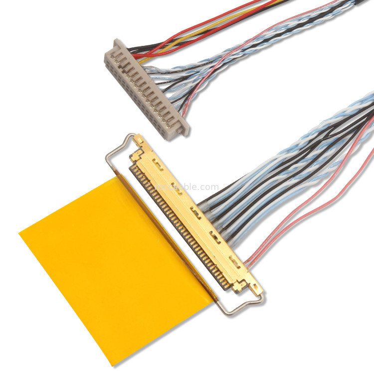 1.25mm 0.5mm Lvds câble coaxial Df13 30ds 1.25 à 20453-240T-03 0,5 mm de hauteur