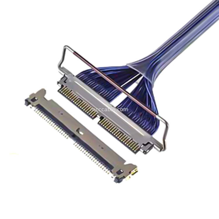 Hd Micro câble coaxial 30P 20728 20777-030t-01 0,4 mm de crête Connecteur micro-coaxial de type d'accouplement horizontal