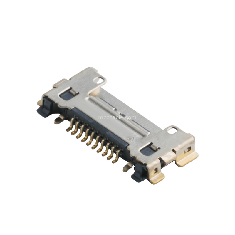 Série 20633 20 Gbps/Lane 20525-210E-02 Micro connecteur coaxial 0,4 mm