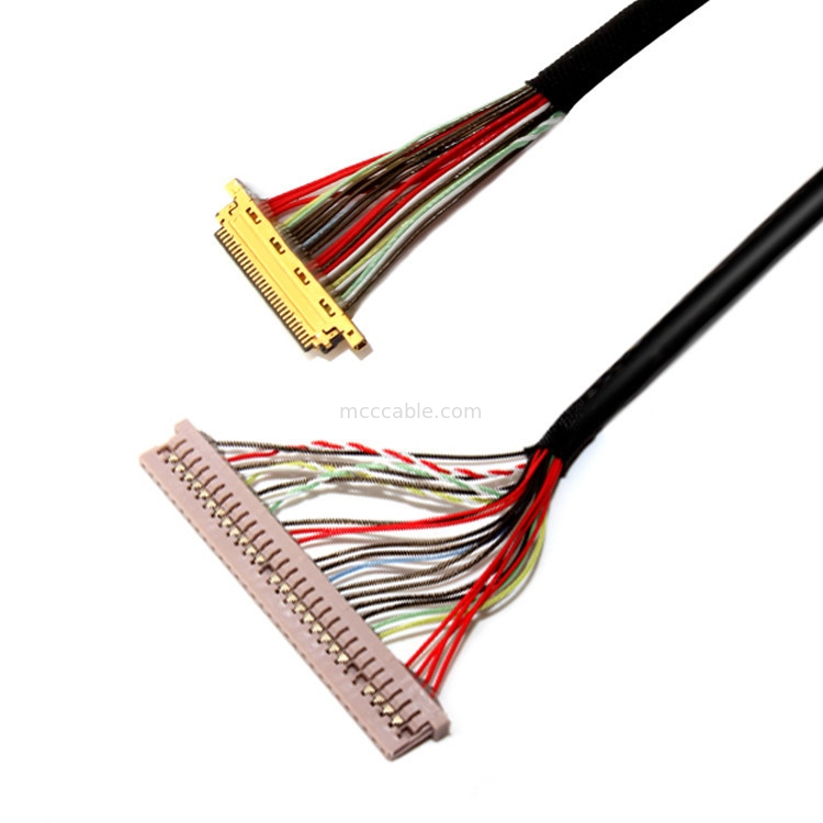 0.4 mm / 1.25 mm Pitch 30PIN à 30PIN I 20453 Lvds câble pour le moniteur LCD