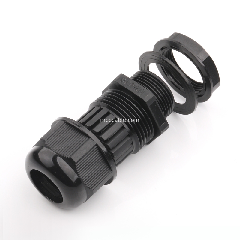 M25 Shell de connecteur imperméable à l'eau industriel avec 3Pin/4Pin/6Pin/7Pin/8Pin Prend en charge le traitement personnalisé du fil OEM / ODM