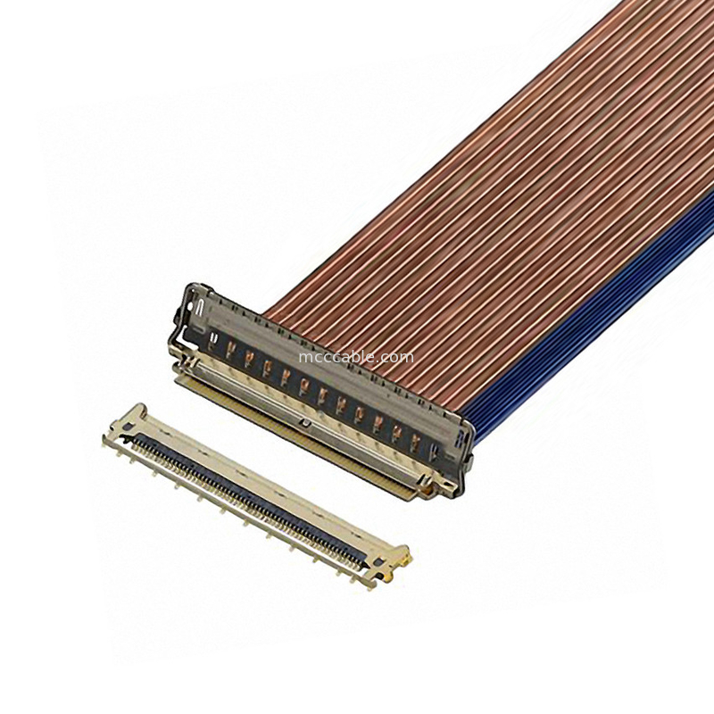 60P câble EDP 20790-060E-02 0.4mm Pitch Connecteur micro-coaxial de type d'accouplement horizontal