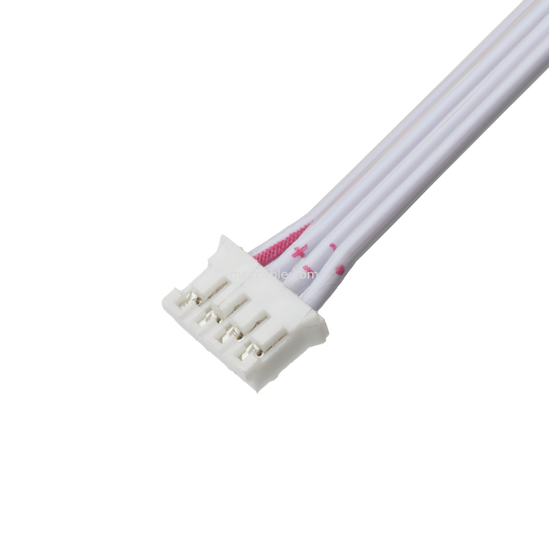 Connecteur LHE à ruban flexible plat de 4 broches mâle à femelle pour projets audio d'ingénierie électronique