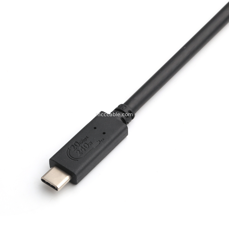 câbles USB4 8K 240W 20Gbps câble USB4 de qualité industrielle à très haut débit de transmission