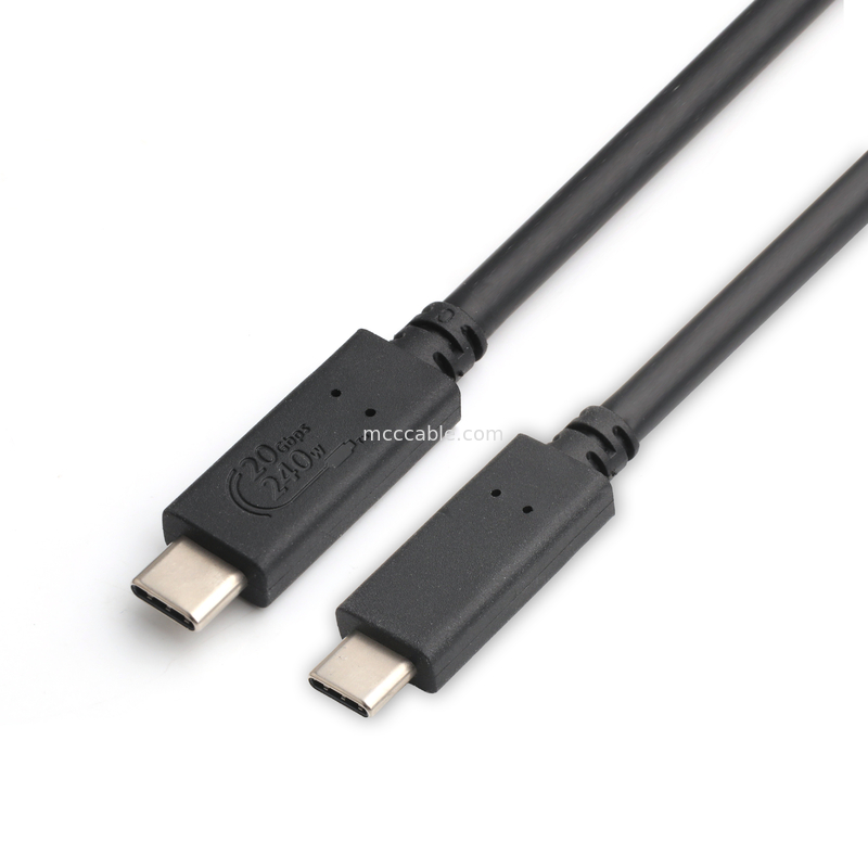 câbles USB4 8K 240W 20Gbps câble USB4 de qualité industrielle à très haut débit de transmission