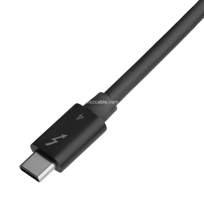 Cable personnalisé Thunderbolt 4 Chargement ultra-rapide Transfert de données à vitesse fulgurante Doux et durable pour une expérience transparente
