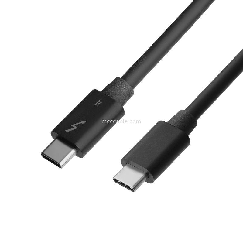 Cable personnalisé Thunderbolt 4 Chargement ultra-rapide Transfert de données à vitesse fulgurante Doux et durable pour une expérience transparente