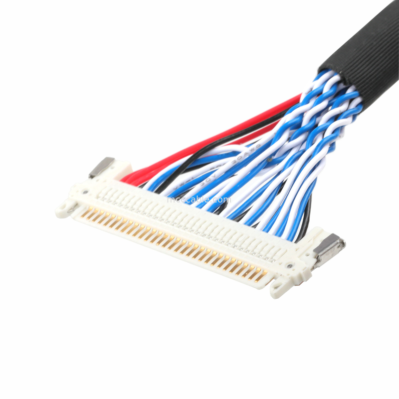 Le câble LVDS DF13-4008-1.250 10 à FI-X30HL et le connecteur coaxial de câble KW30-8P-10 800