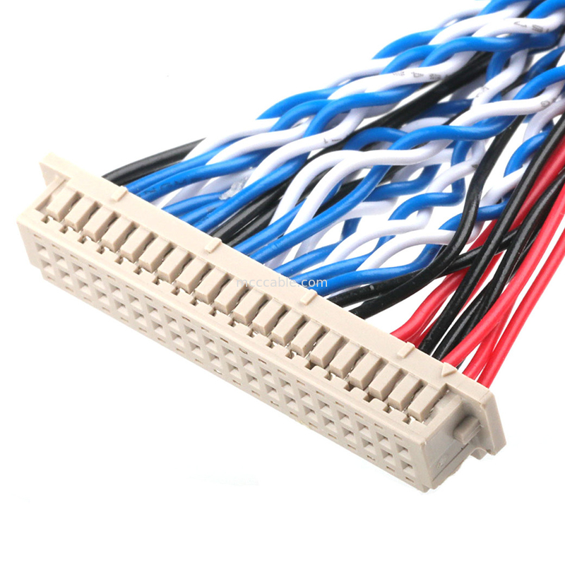 Le câble LVDS DF13-4008-1.250 10 à FI-X30HL et le connecteur coaxial de câble KW30-8P-10 800