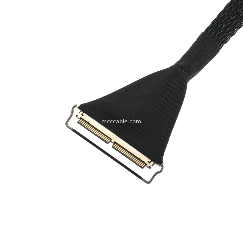 Câble micro-coaxial 40 broches, pas de 0,4 mm, double blindage pour EDP/LVDS