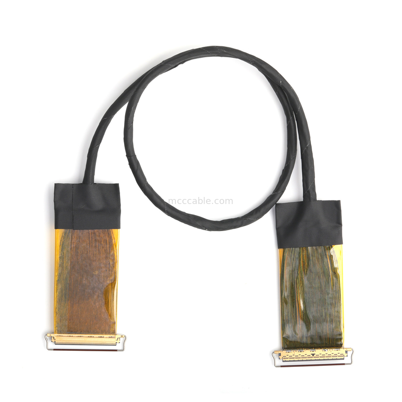 Assemblage de câble micro-coaxial à 50 broches avec câble blindé AWG38 pour les données à grande vitesse