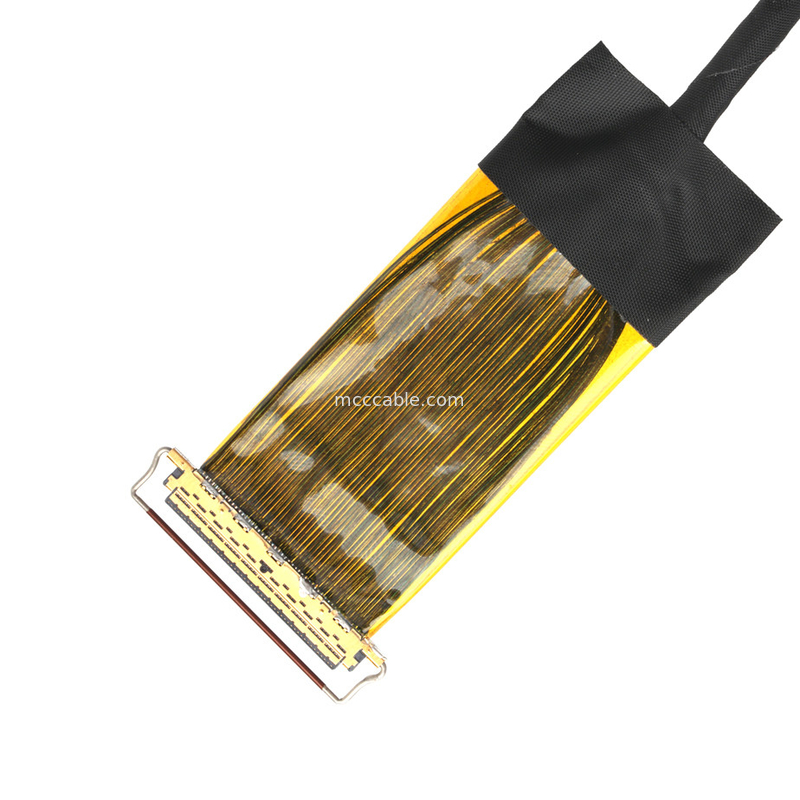 Assemblage de câble micro-coaxial à 50 broches avec câble blindé AWG38 pour les données à grande vitesse