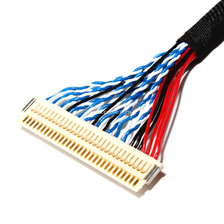 Borne 30 de fi X30H Lvds 30 connecteur d'affichage de 32 36 lvds d'A.W.G. JAE Connector For Lcd Panel
