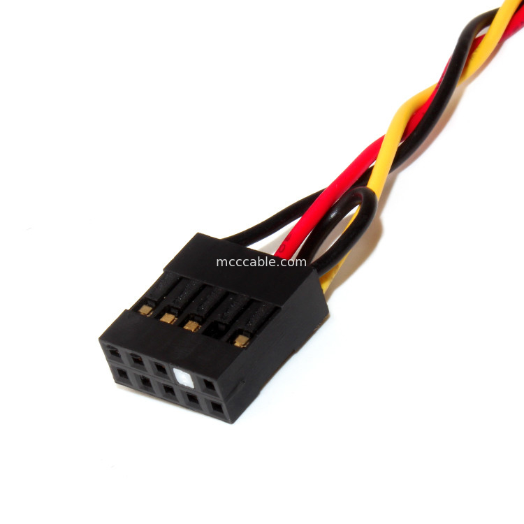 BÂTI JACK AUDIO de PANNEAU de l'EN-TÊTE 3.5MM de Molex 22-55-2101 de LANCEMENT de 10POS 2.54MM