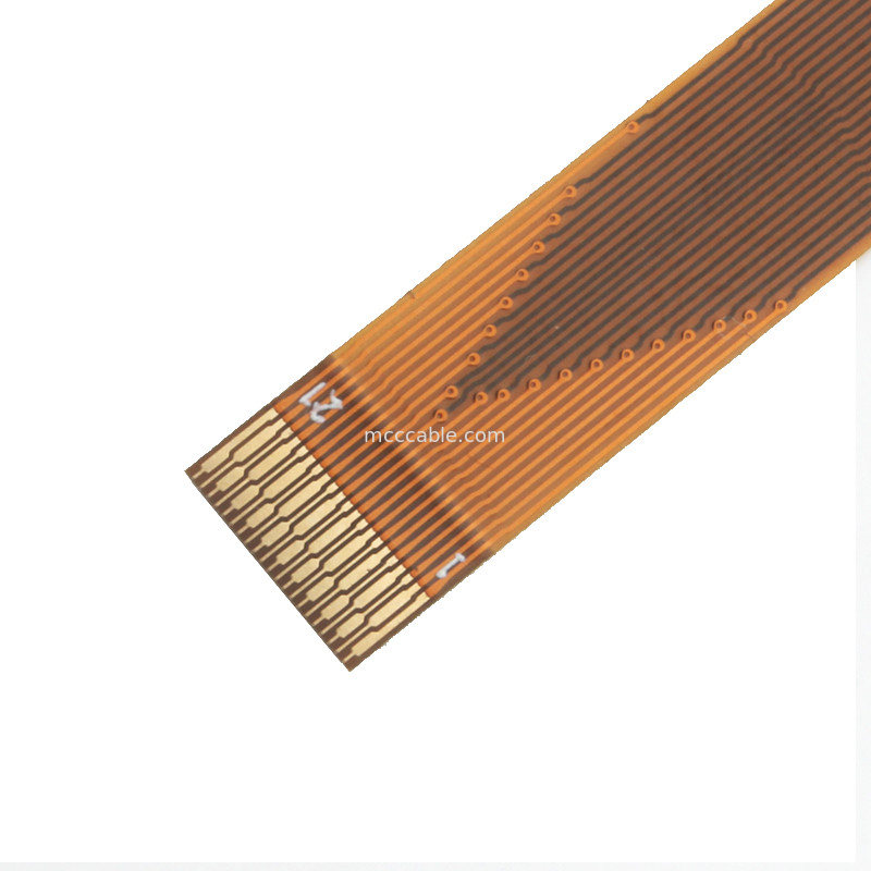 21 câble de la goupille FFC FPC, connecteur flexible d'affichage de lvds de lancement du câble plat 0.3mm de FPC