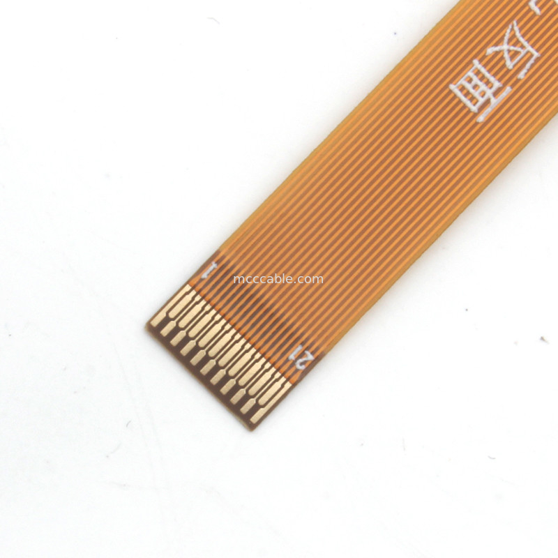 21 câble de la goupille FFC FPC, connecteur flexible d'affichage de lvds de lancement du câble plat 0.3mm de FPC