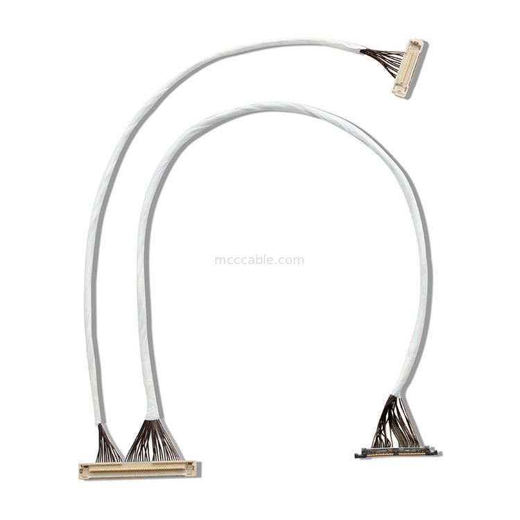 Connecteur micro d'affichage de 46 d'A.W.G. 42 d'A.W.G. du câble coaxial DF36 40P 0.4SD 150MM lvds de longueur